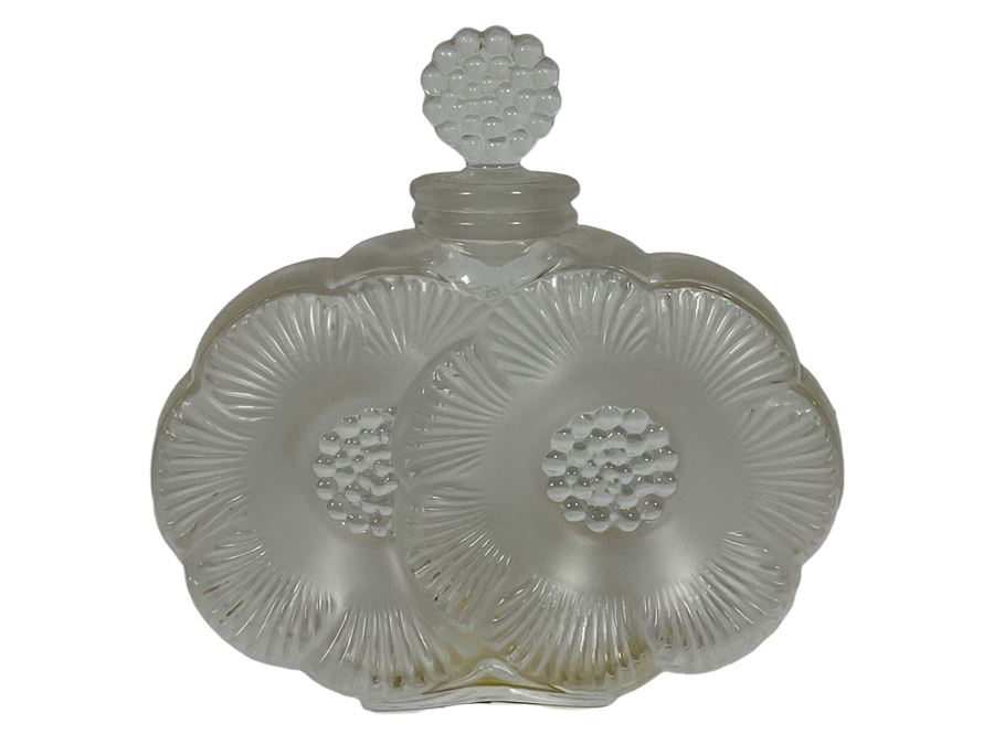 Lalique Amando Paggi Perfume Bottle Deux Fleurs 4W X 4H
