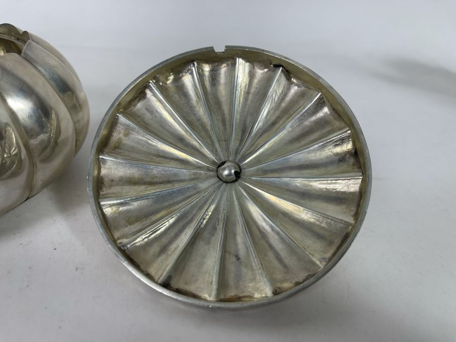 .800 European Silver Footed Box With Lid 333g Melt Value $158 [Photo 12]