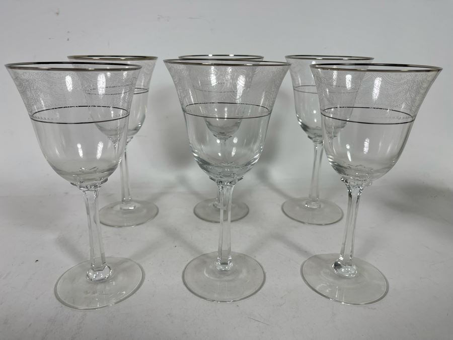 (6) Lenox Crystal Stemware Glasses 7.5H [Photo 3]