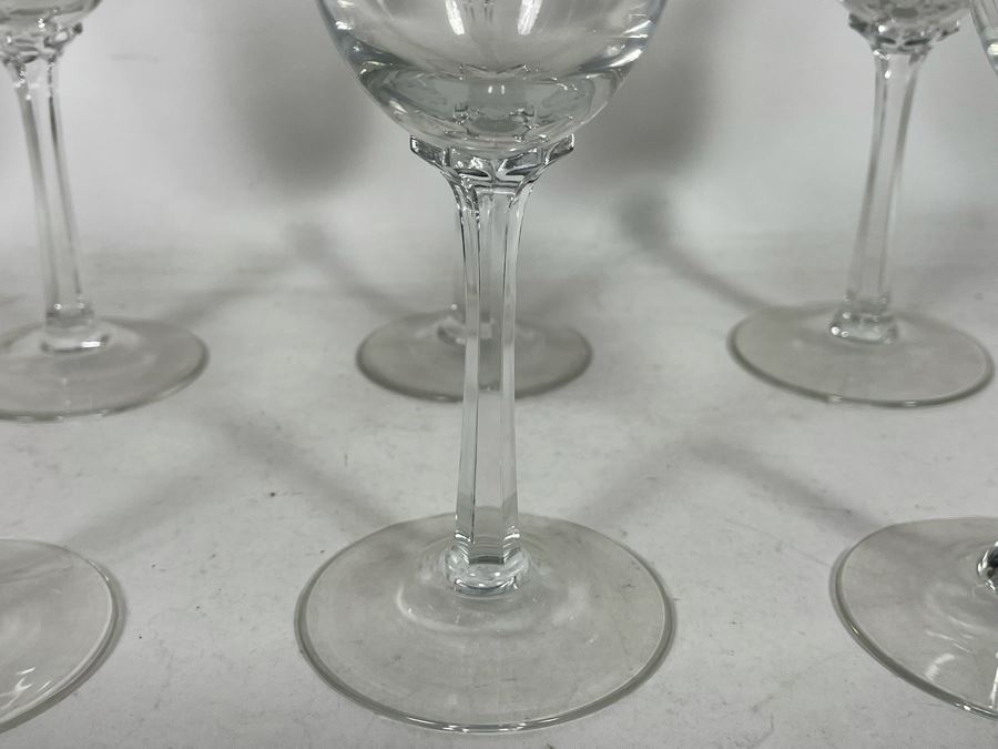 (6) Lenox Crystal Stemware Glasses 7.5H