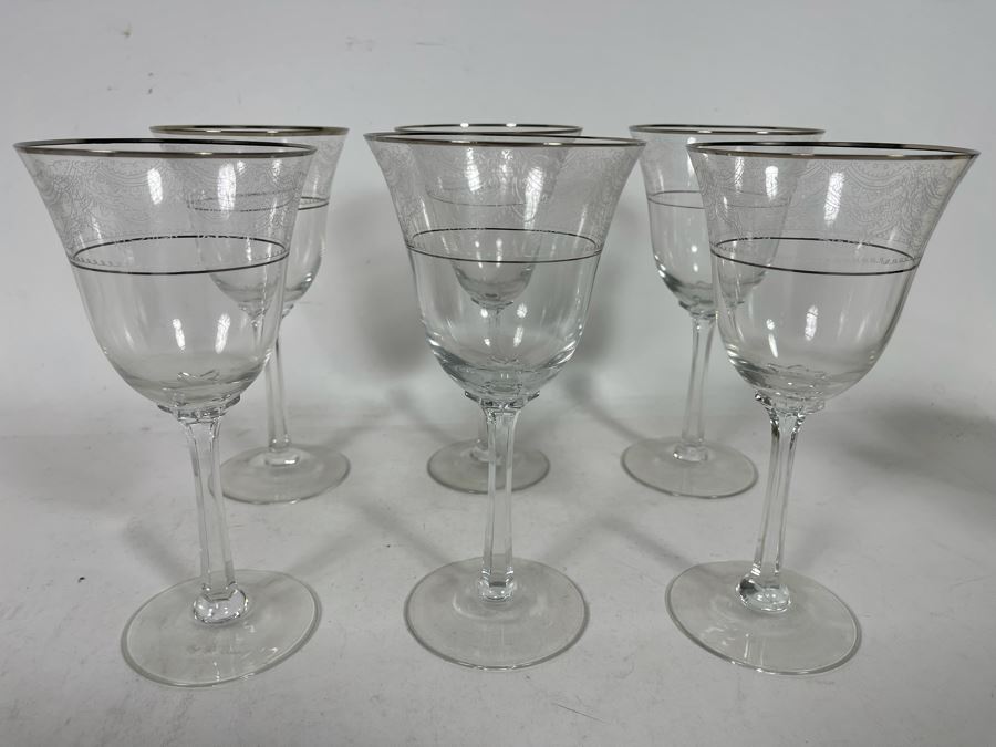 (6) Lenox Crystal Stemware Glasses 7.5H [Photo 4]