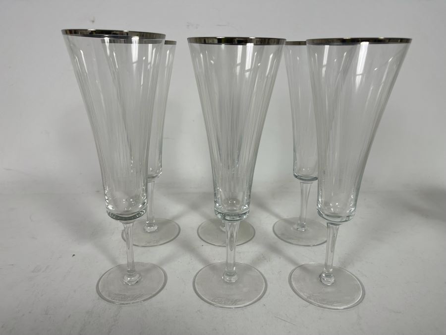 (6) Crystal Stemware Glasses 8.5H [Photo 4]