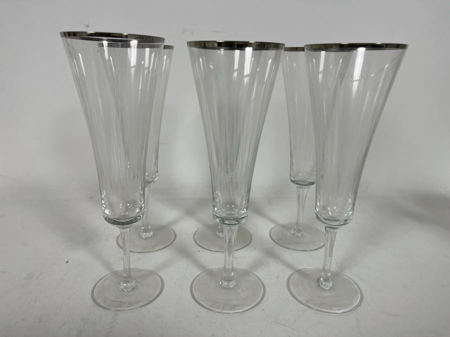 (6) Crystal Stemware Glasses 8.5H [Photo 5]