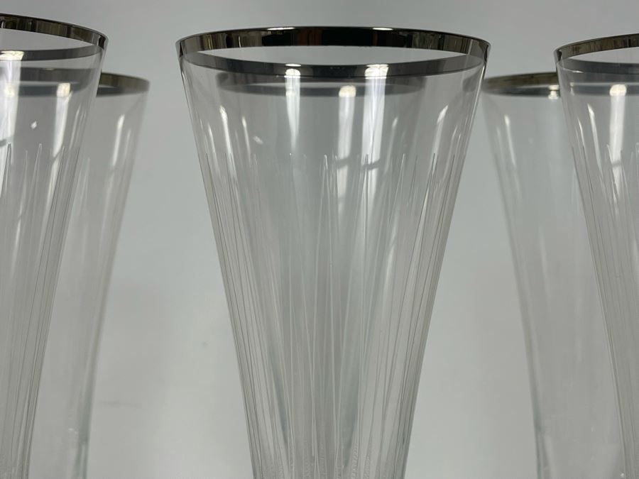 (6) Crystal Stemware Glasses 8.5H [Photo 8]