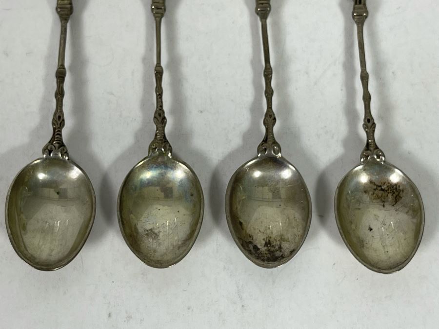 .800 European Silver Spoons 52g  [Photo 6]