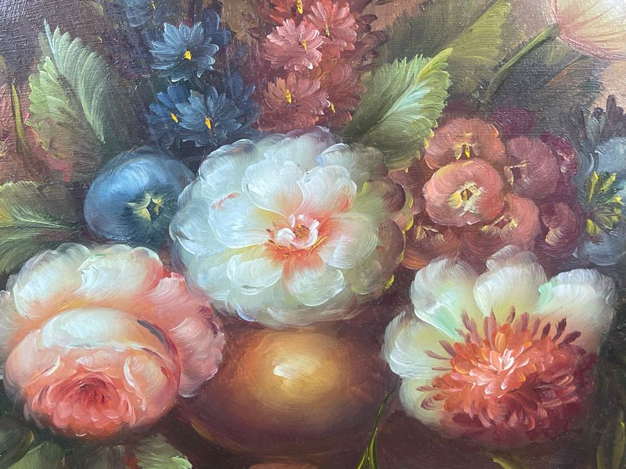 Vintage Original Still Life Painting Framed 18 X 16 [Photo 5]