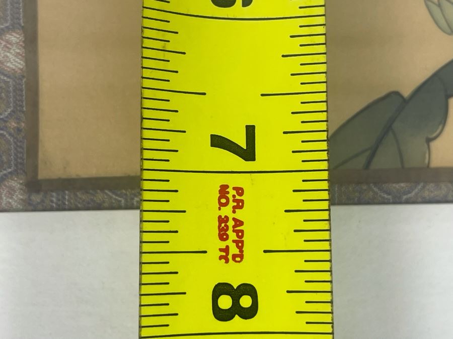 Original Signed Chinese Silk Painting 8.5 X 7 Framed [Photo 9]