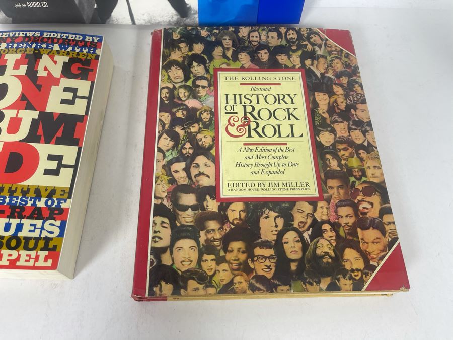 The Elvis Treasures Book By Robert Gordon, Rolling Stones Album Guide & The History Of Rock & Roll Book [Photo 4]