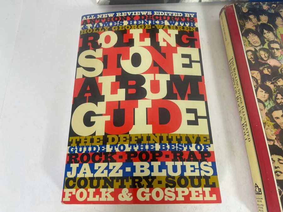 The Elvis Treasures Book By Robert Gordon, Rolling Stones Album Guide & The History Of Rock & Roll Book [Photo 3]