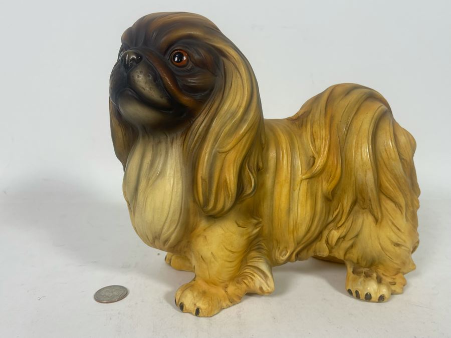 Vintage Japanese Pekingese Figurine 10W X 4.5D X 8.5H [Photo 2]