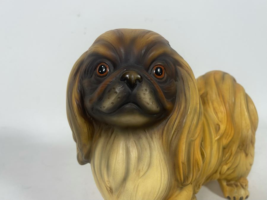Vintage Japanese Pekingese Figurine 10W X 4.5D X 8.5H [Photo 5]