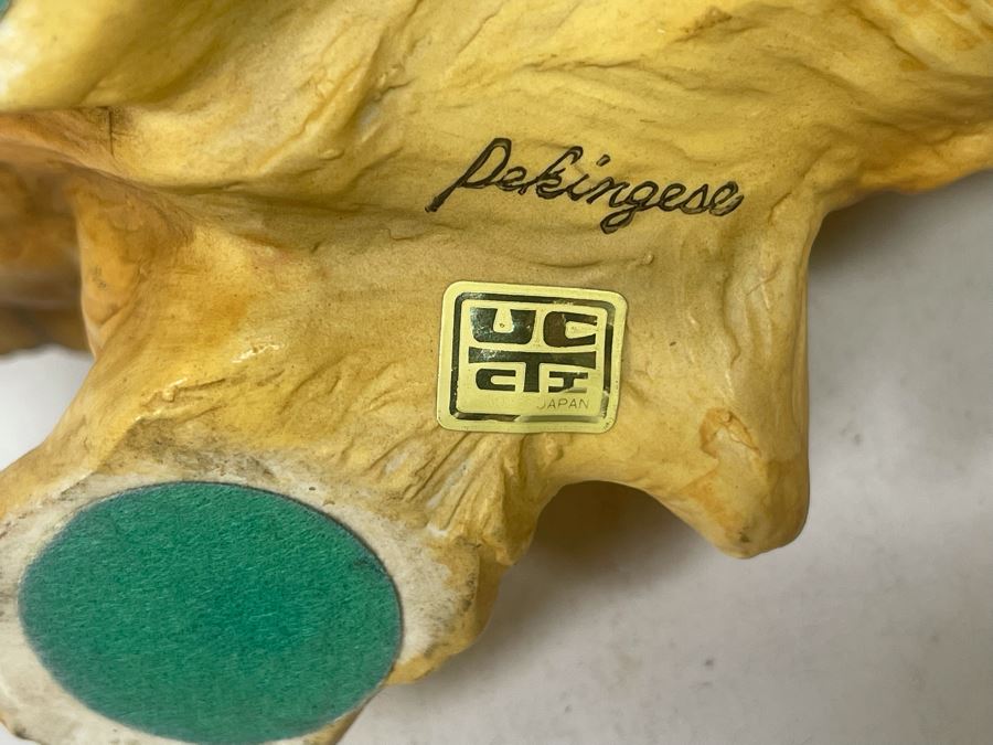 Vintage Japanese Pekingese Figurine 10W X 4.5D X 8.5H [Photo 8]