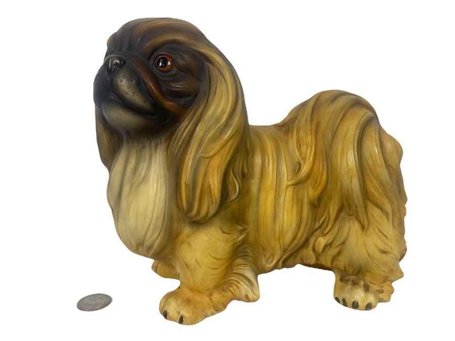 Vintage Japanese Pekingese Figurine 10W X 4.5D X 8.5H [Photo 1]