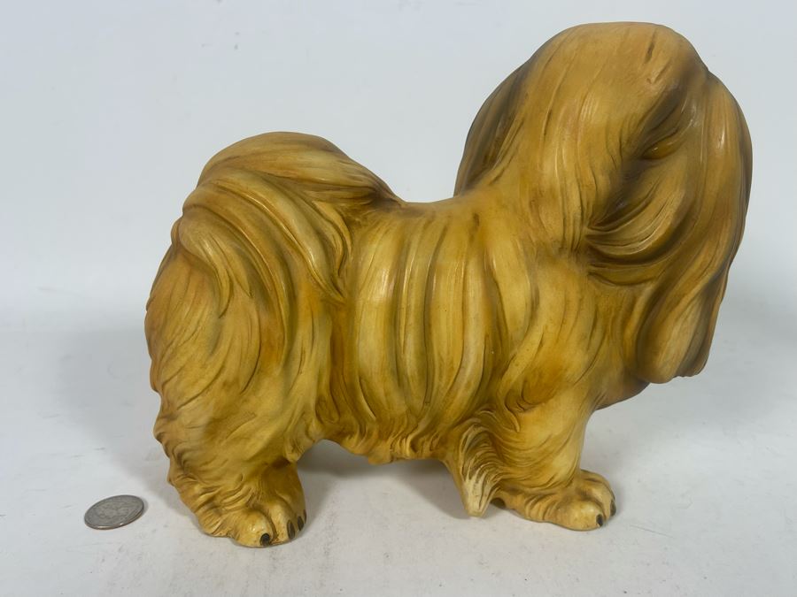Vintage Japanese Pekingese Figurine 10W X 4.5D X 8.5H [Photo 6]
