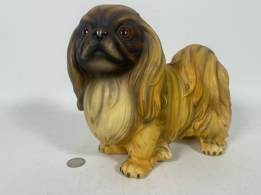 Vintage Japanese Pekingese Figurine 10W X 4.5D X 8.5H [Photo 4]