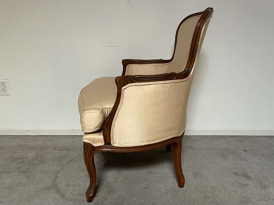 JUST ADDED - Thomasville Wooden Ulpholsted Armchair 25W X 25D X 37H [Photo 7]