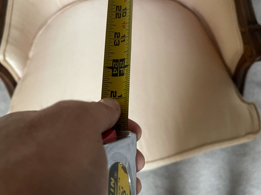 JUST ADDED - Thomasville Wooden Ulpholsted Armchair 25W X 25D X 37H [Photo 10]