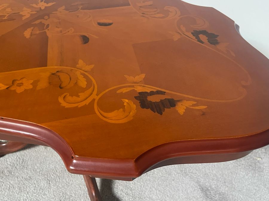 JUST ADDED - Italian Wooden Inlay Coffee Table 41W X 24D X 20H [Photo 8]