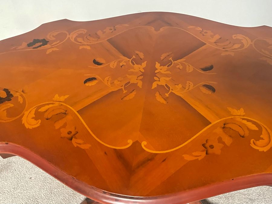 JUST ADDED - Italian Wooden Inlay Coffee Table 41W X 24D X 20H [Photo 7]