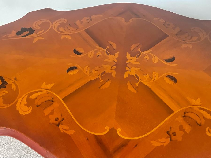 JUST ADDED - Italian Wooden Inlay Coffee Table 41W X 24D X 20H [Photo 6]