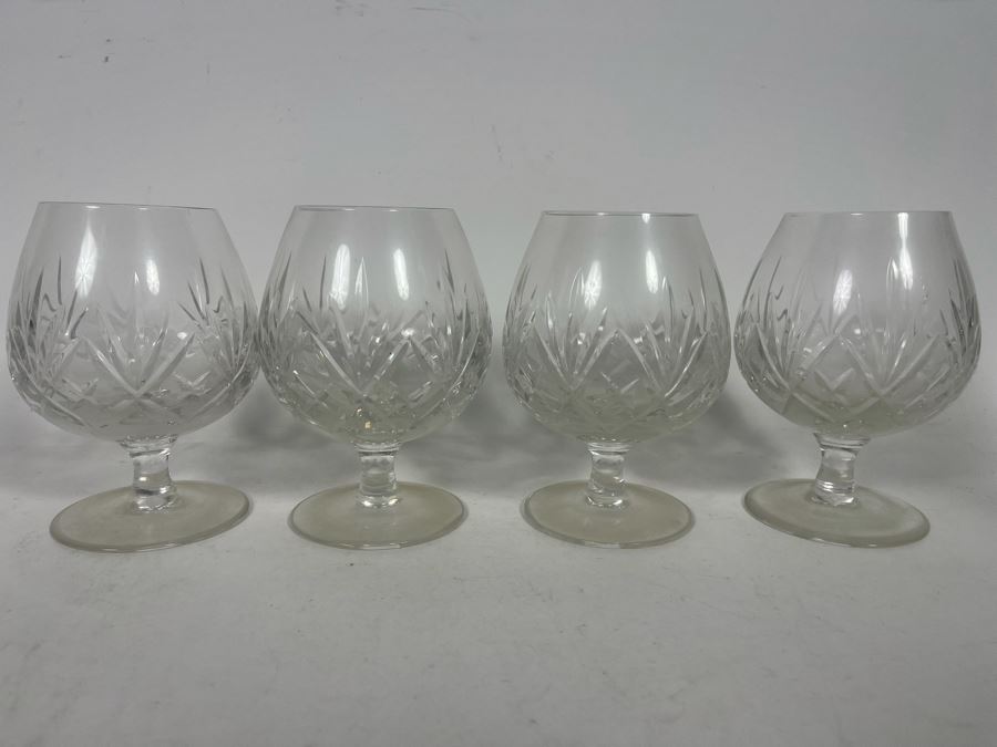 JUST ADDED - Four Crystal Stemware Glasses 5.25H [Photo 2]