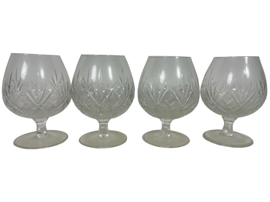 JUST ADDED - Four Crystal Stemware Glasses 5.25H