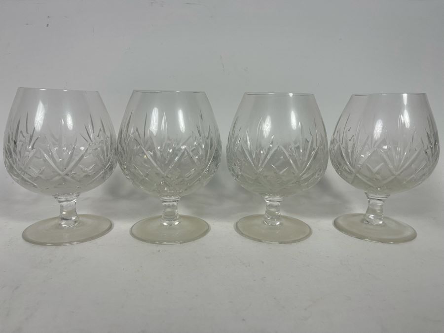 JUST ADDED - Four Crystal Stemware Glasses 5.25H [Photo 3]