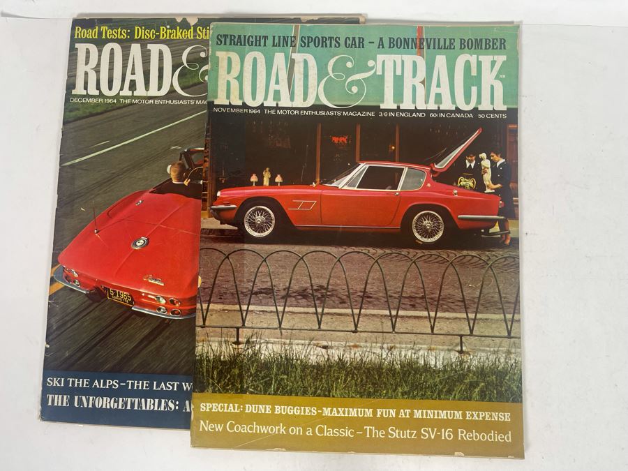 JUST ADDED - Vintage 1964 Road & Track Magazines - See Photos [Photo 13]