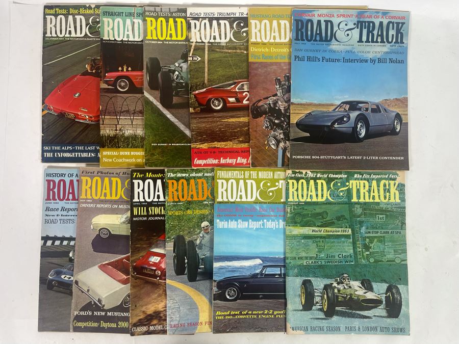 JUST ADDED - Vintage 1964 Road & Track Magazines - See Photos [Photo 1]