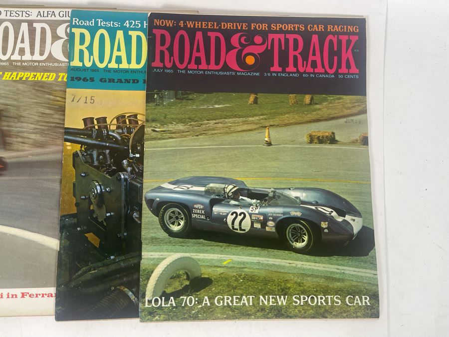 JUST ADDED - Vintage 1965 Road & Track Magazines - See Photos [Photo 9]