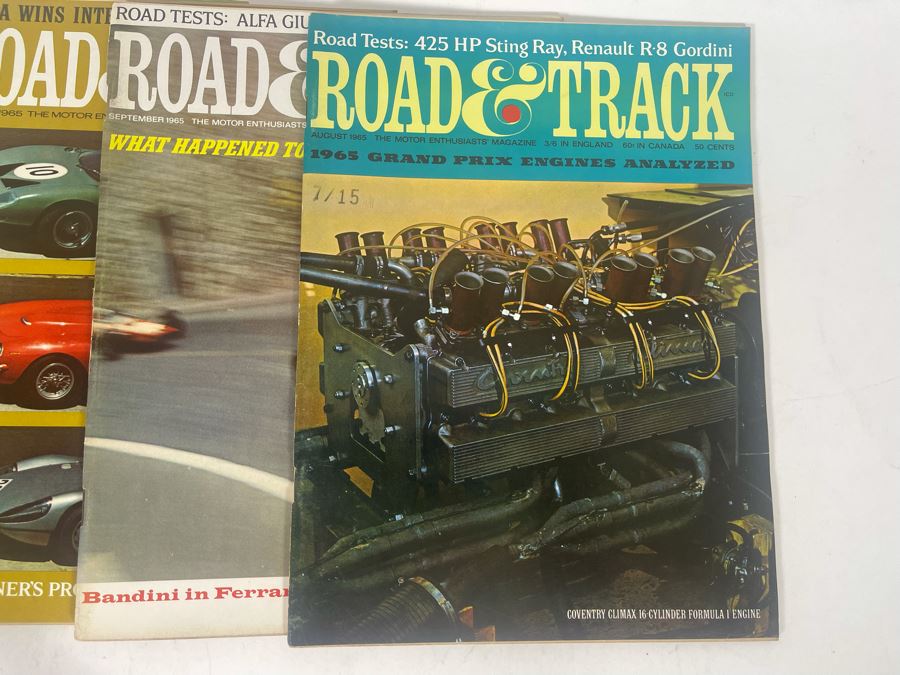 JUST ADDED - Vintage 1965 Road & Track Magazines - See Photos [Photo 10]