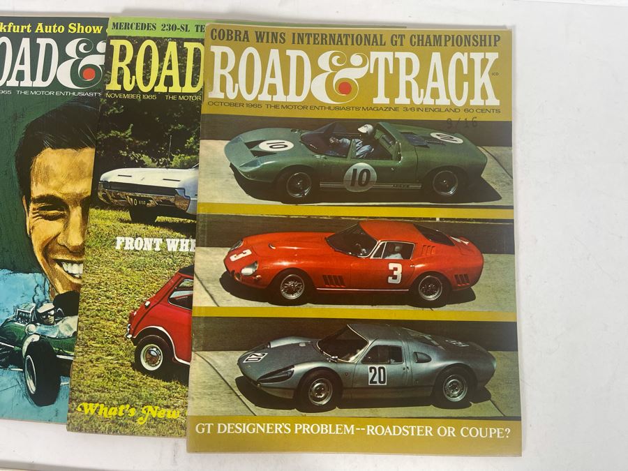 JUST ADDED - Vintage 1965 Road & Track Magazines - See Photos [Photo 12]