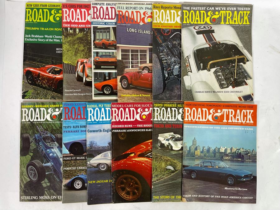 JUST ADDED - Vintage 1966 Road & Track Magazines - See Photos [Photo 1]