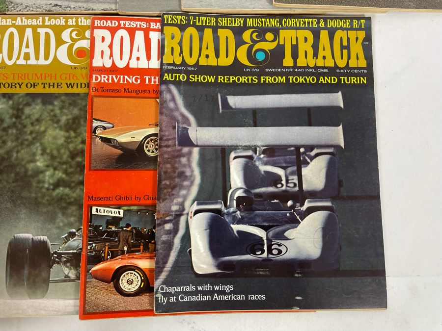 JUST ADDED - Vintage 1967 Road & Track Magazines - See Photos [Photo 5]