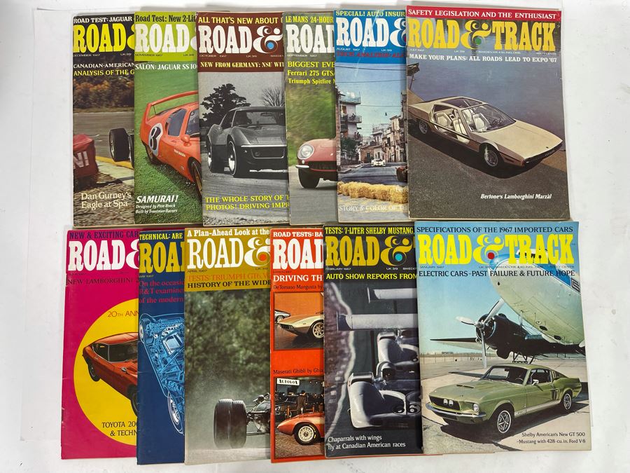 JUST ADDED - Vintage 1967 Road & Track Magazines - See Photos [Photo 3]