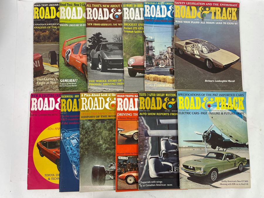 JUST ADDED - Vintage 1967 Road & Track Magazines - See Photos [Photo 1]
