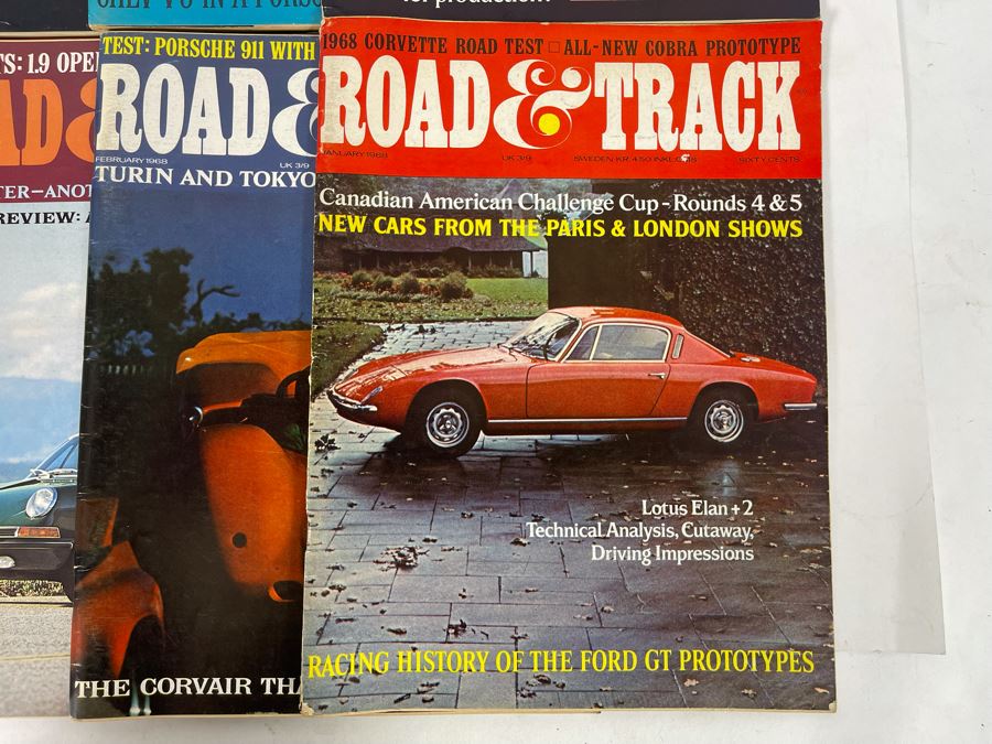 JUST ADDED - Vintage 1968 Road & Track Magazines - See Photos [Photo 3]