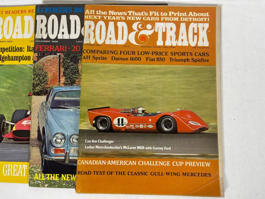 JUST ADDED - Vintage 1968 Road & Track Magazines - See Photos [Photo 12]