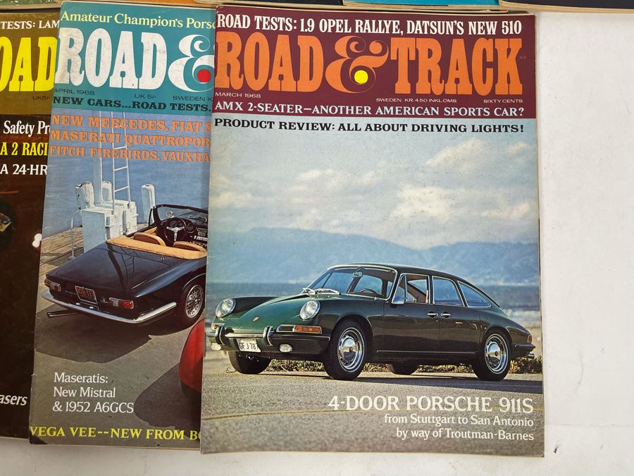 JUST ADDED - Vintage 1968 Road & Track Magazines - See Photos [Photo 5]