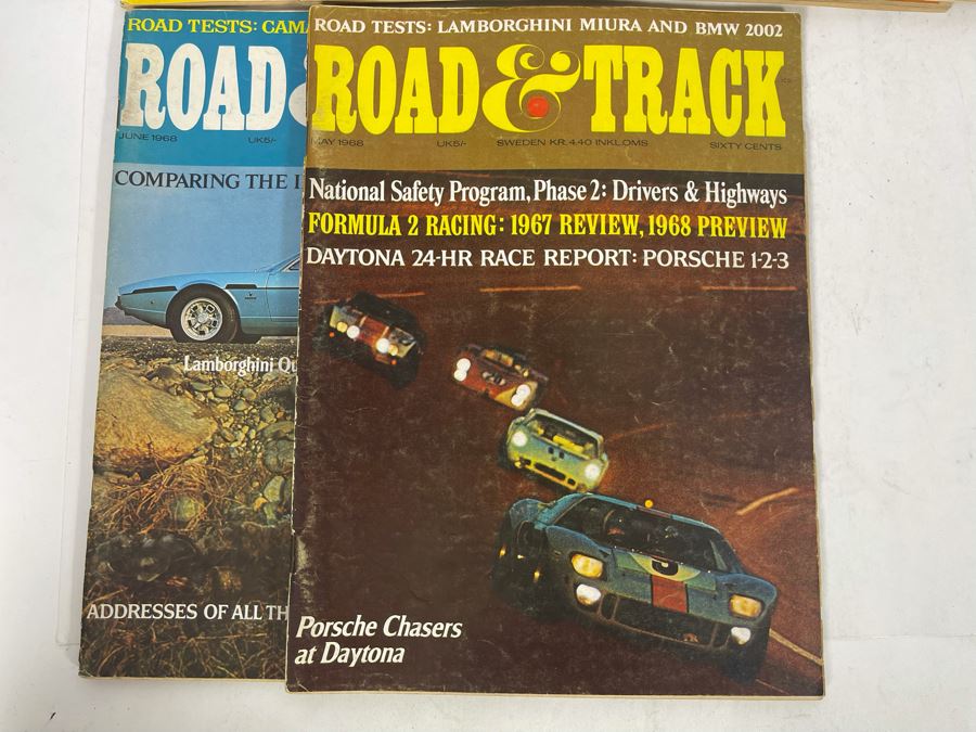JUST ADDED - Vintage 1968 Road & Track Magazines - See Photos [Photo 7]
