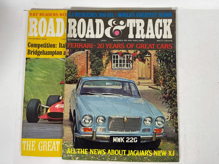 JUST ADDED - Vintage 1968 Road & Track Magazines - See Photos [Photo 13]