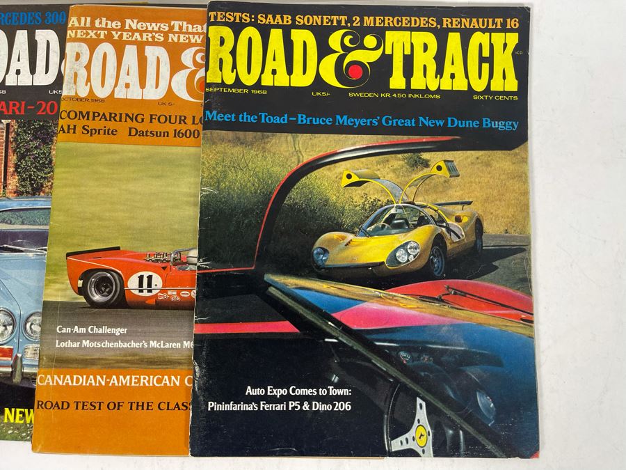 JUST ADDED - Vintage 1968 Road & Track Magazines - See Photos [Photo 11]