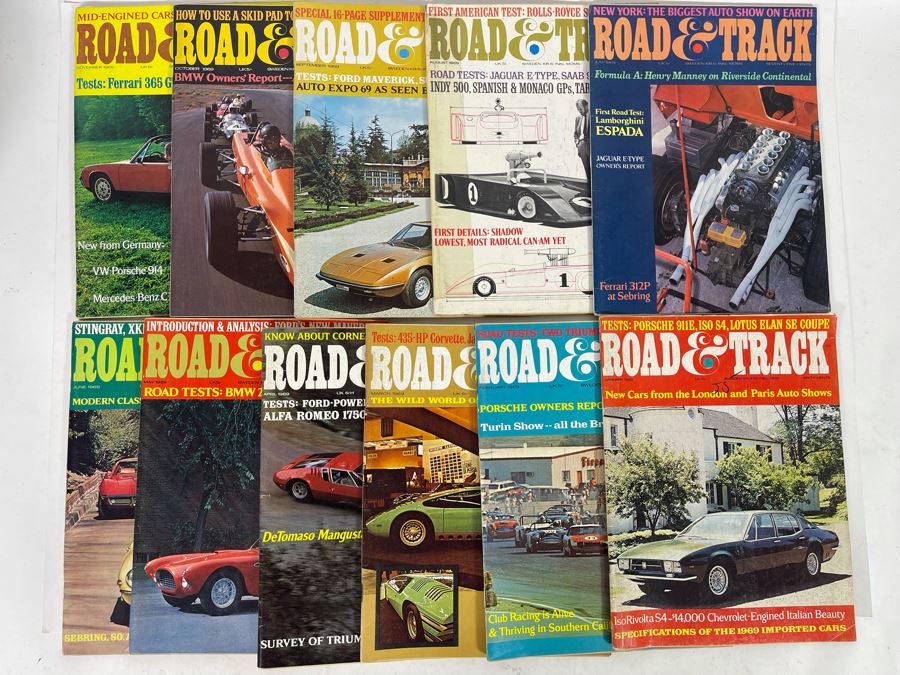 JUST ADDED - Vintage 1969 Road & Track Magazines - See Photos [Photo 3]