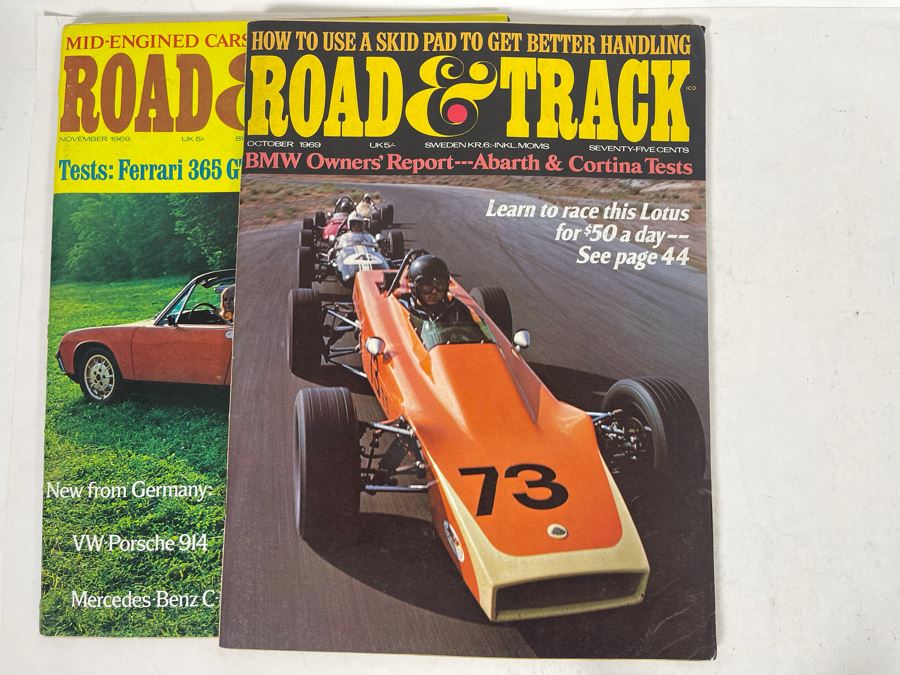 JUST ADDED - Vintage 1969 Road & Track Magazines - See Photos [Photo 13]