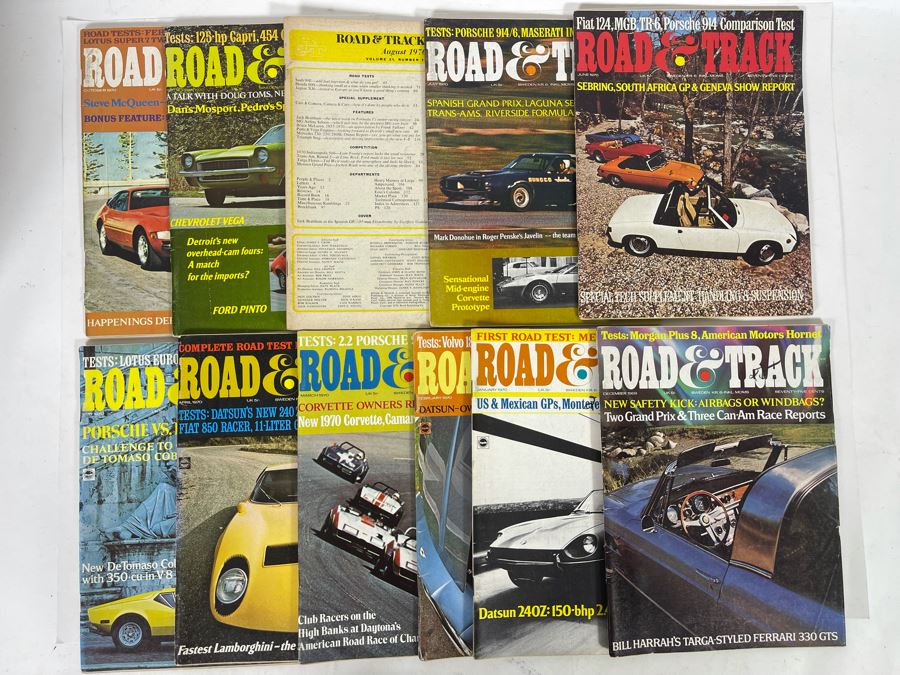 JUST ADDED - Vintage 1970 Road & Track Magazines - See Photos [Photo 1]