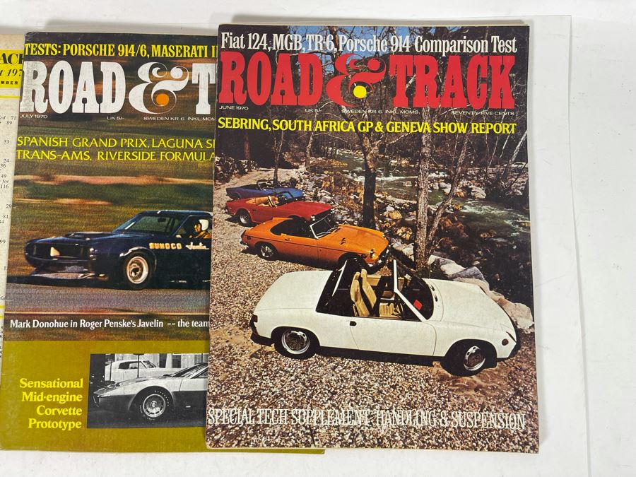 JUST ADDED - Vintage 1970 Road & Track Magazines - See Photos [Photo 9]