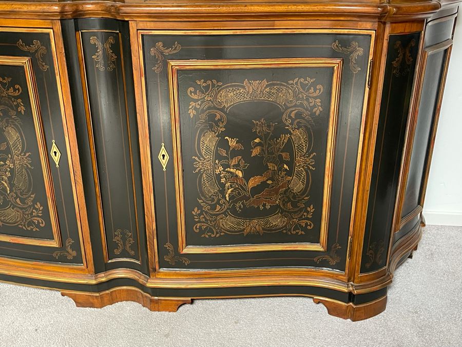 JUST ADDED - Stunning Drexel Heritage Sideboard Buffet Cabinet 76W X 22D X 35H (Don’t Have Key But Doors Open) [Photo 7]