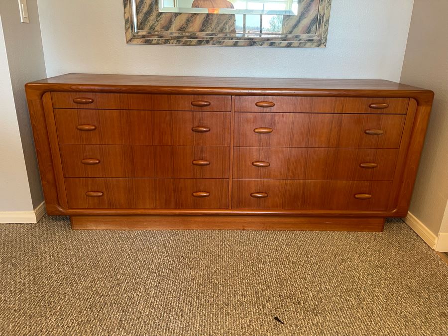 Dyrlund Danish Modern Sideboard Buffet Credenza Cabinet 74W X 19D X 30H [Photo 6]