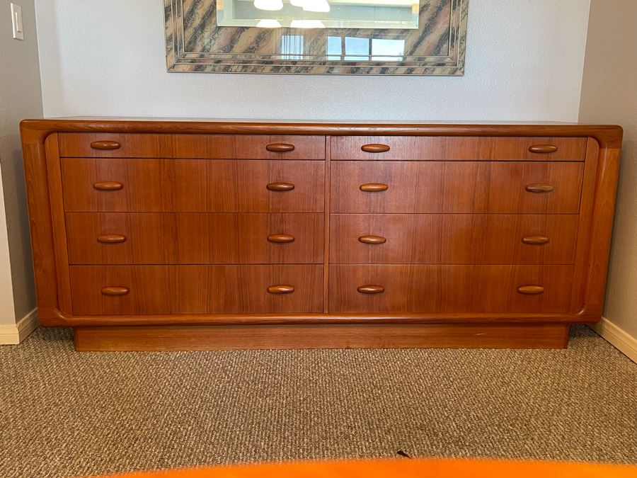 Dyrlund Danish Modern Sideboard Buffet Credenza Cabinet 74W X 19D X 30H [Photo 4]
