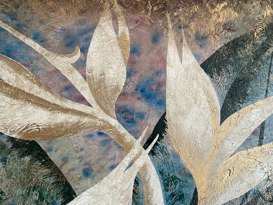 Original Framed Painting On Canvas Signed Lee Reynolds 50 X 40 [Photo 8]